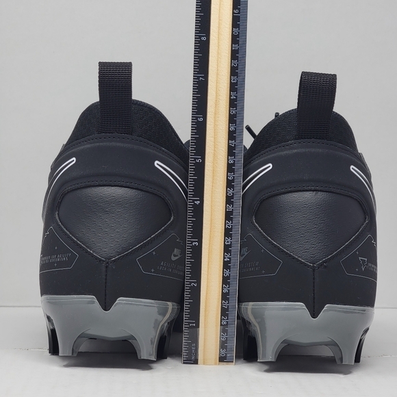 Nike Alpha Menace Pro 3 Shadow Black Iron Football Cleats CT6649-010 Men Size 13